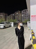 韓璐嬌（hanlujiao）衛(wèi)衣女裝2025新款春季穿搭一整套時(shí)尚減齡鹽系休閑運(yùn)動(dòng)服兩件套裝 黑色套裝 M 曬單實(shí)拍圖