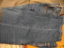 馬登工裝美式復古水洗藍丹寧牛仔褲純棉毛邊直筒休閑老爹長(cháng)褲男秋 洗水藍 36 曬單實(shí)拍圖