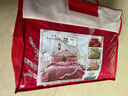 北極絨（Bejirog）加厚嬰兒絨床蓋款四件套牛奶絨婚慶大紅床上用品被套結婚床裙冬季 大紅-含香 （加厚嬰兒絨 一套11斤） 1.8m 床蓋款 四件套（被套200*230cm） 曬單實(shí)拍圖