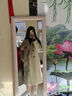 GARNUO高級感赫本風(fēng)黑色毛呢外套女中長(cháng)款2025新款秋冬季小個(gè)子呢子大衣 燕麥色【羽絨內膽】 S 【80-100斤】 曬單實(shí)拍圖