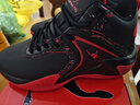 喬丹格蘭籃球鞋男鞋冬季新款加絨棉鞋耐磨秋季運動(dòng)鞋防滑球鞋特大碼鞋子男 黑紅 --皮面款 42 曬單實(shí)拍圖