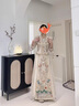 枝己秀禾服新娘婚紗2025新款新中式結(jié)婚禮服古裝嫁衣敬酒服婚服 HF041 S 曬單實(shí)拍圖