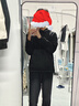 棉致美式連帽衛衣男春秋冬季新款寬松加絨加厚外套男潮流紐扣休閑上衣 E08黑色【加絨高品質(zhì)】32 L 100-120斤 曬單實(shí)拍圖