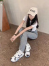 艾弗森艾弗森籃球鞋男低幫網(wǎng)面透氣耐磨增高緩震學(xué)生球鞋比賽訓(xùn)練運動鞋 白黑 40 曬單實拍圖
