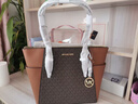 邁克.科爾斯（MICHAEL KORS）MK女包 奢侈品 CHARLOTTE大號女士牛皮革單肩手提托特包七夕 曬單實(shí)拍圖