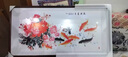 俏繪新中式客廳裝飾畫(huà)牡丹花開(kāi)富貴沙發(fā)背景墻畫(huà)臥室床頭掛畫(huà)書(shū)房國畫(huà) 富貴有魚(yú) 175*80cm晶瓷+實(shí)木邊框 曬單實(shí)拍圖