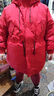 MsShe【90%白鴨絨羽絨服】大碼女裝秋冬裝胖mm連帽外套 波斯紅色現(xiàn)貨 6XL 曬單實拍圖