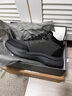 哈森男鞋冬季棉鞋男真羊毛高幫保暖加絨休閑運動(dòng)厚底戶(hù)外雪地靴男 灰色 40 曬單實(shí)拍圖