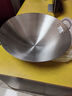 云中廚商用凹面電磁爐專用鍋酒店炒菜鍋雙耳不銹鋼40cm50cm電磁灶鐵鍋 適用于30微晶玻璃雙耳不銹鋼 45cm 曬單實拍圖