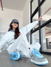 百麗踏冰藍(lán)豹紋休閑板鞋女港風(fēng)百搭面包鞋女2025春季新款ins潮流鞋子女 冰藍(lán) 單層 【升級(jí)款專柜版】 39 (245mm) 【標(biāo)準(zhǔn)尺碼】 曬單實(shí)拍圖