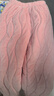 紅豆（Hodo）兒童珊瑚絨夾棉睡衣三層加厚抗靜電男女童秋冬學(xué)生保暖家居服套裝 女孩暖粉色 130cm 曬單實(shí)拍圖