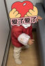 童泰（TONGTAI）嬰兒羽絨服秋冬季輕薄款寶寶鴨絨服男童女童上衣休閑外出外套 暖黃色 100 碼(建議2-3歲身高90-103cm) 曬單實拍圖
