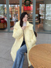香影黃色連帽羽絨服女中長(cháng)款2025冬季新款白鴨絨高級感小個(gè)子外套 黃色 S 曬單實(shí)拍圖