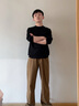 衣品天成【100%純棉】寬松闊腿牛仔褲男款2025秋季潮流百搭通勤直筒褲子 曬單實(shí)拍圖
