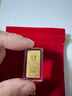 菜百首飾投資金條 足金Au999.9黃金金磚投資收藏禮品 “財富”小金條 1克 曬單實拍圖