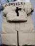 波司登（BOSIDENG）冬季極寒羽絨服鵝絨谷愛(ài)凌同款男女情侶款長(cháng)款連帽外套 燕麥色7185 M 165/88A 曬單實(shí)拍圖