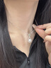 炙真銀樓珍珠銀項鏈女士母親節禮物生日禮物送媽媽婆婆長(cháng)輩老婆吊墜鎖骨鏈 【滴水之恩】珍珠·銀項鏈 曬單實(shí)拍圖