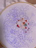 東方美繡新款刺繡diy手工自繡蘇繡古風制作團扇絲帶繡初學者手工課自己刺繡DIY繡品繡花材料包 一荷夏意材料包+輔助繡繃 曬單實拍圖