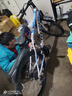 鳳凰（Phoenix） 山地自行車成年人男士女士學生變速減震油剎線剎山地車自行車 白藍色輻條輪高碳鋼車架 27.5寸（身高170-190左右） 24速數(shù)字指撥/默認線碟可改油碟 曬單實拍圖