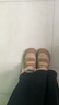 百思圖冬商場同款東北抗寒雪地靴加絨加厚棉鞋女短靴LD189DD3 駝色 37 曬單實拍圖