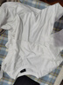 名創(chuàng)優(yōu)品（MINISO）打底衫男冬季親膚保暖雙面絨內(nèi)搭圓領(lǐng)加絨加厚長(zhǎng)袖t恤 白 XL  曬單實(shí)拍圖