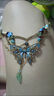 霧添花甜酷風(fēng)蝴蝶仿珍珠流蘇雙層疊戴鎖骨鏈小眾性感辣妹腰鏈項鏈鏈兩用 綠色蝴蝶腰鏈 A29-306 曬單實(shí)拍圖