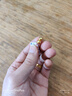 權大福足金999黃金珠子小散珠轉運珠手鏈DIY古法半實(shí)心金珠手串配珠圓珠 6mm鐳射珠約0.35g 曬單實(shí)拍圖