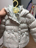 戴維貝拉（DAVE＆BELLA）童裝三防女童羽絨服連帽兒童白鴨絨外套冬裝新款洋氣女寶寶衣服 小碎花印花【現(xiàn)貨】 110cm 【充絨量75.5g】 曬單實(shí)拍圖