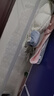 察今可愛毛絨袖套女秋冬季2024新款學(xué)生手袖頭上班防臟套袖辦公室護袖 毛毛大領(lǐng)結(jié)兔：霧藍 曬單實拍圖