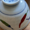 可可屋日本原裝進(jìn)口美濃燒陶瓷辣椒餐具光峰窯輕量飯碗湯碗日式料理青花 12cm飯碗 NTOUA66 曬單實(shí)拍圖