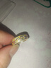 中國(guó)黃金（CHINA GOLD）琺瑯銀手鐲女足銀繁花蝴蝶手鐲新中式國(guó)風(fēng)銀鐲子生日送女友禮物 琺瑯花藤戒指【約5g】 曬單實(shí)拍圖