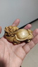 仙知古作金絲楠木龍龜小葉楨楠枯木老料擺件手把件招財動物福氣禮品木雕 龍龜7.5-5-4.5cm 曬單實拍圖