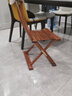 比藝 紅木家具緬甸花梨（學(xué)名：大果紫檀）實(shí)木折疊椅子戶(hù)外釣魚(yú)椅便攜家用換鞋折疊凳寫(xiě)作業(yè)小椅子 折疊椅（A款） 曬單實(shí)拍圖