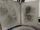 慢作a4素描本8k速寫本活頁(yè)學(xué)生用專業(yè)美術(shù)素描紙繪畫手繪本空白加厚彩鉛紙成人8開水粉水彩本畫畫本子 側(cè)翻牛皮款【素描本A4】60張/160g 曬單實(shí)拍圖