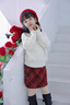 小豬彼特女童呢子短裙秋冬2025新款女大童新年紅色半身裙冬季兒童過(guò)年裙子 4536紅色 120 cm 曬單實(shí)拍圖