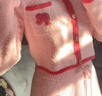 好奇蜜斯 【BARBIE芭比】珊瑚絨睡衣女新款冬季加絨加厚保暖家居服套裝 芭比粉 M 曬單實(shí)拍圖