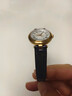 適用天梭杜魯爾表帶T099女款1853蝴蝶扣真皮表帶心媛頭層牛皮16mm 原廠品質(zhì)--亮光米白色--玫瑰金扣 16mm 曬單實拍圖