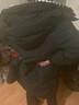 雅鹿菱格撞色拼接羽絨服女士冬季2024新款中長款可拆卸帽加厚外套 曬單實拍圖
