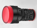 匯君 LED電源指示燈工作電源信號(hào)燈安裝孔22mm  平面款-紅色220V[10個(gè)] 曬單實(shí)拍圖