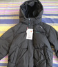 鴨鴨童裝兒童羽絨服秋冬新款男女童寬松加厚連帽短款面包服冬黑色 130 曬單實(shí)拍圖