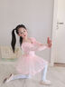 南瓜精靈兒童舞蹈服女童秋冬長(cháng)袖芭蕾舞裙幼兒中國舞形體練功服女孩跳舞裙 淺粉色【長(cháng)袖】 140 (建議130-140cm 43-53斤) 曬單實(shí)拍圖