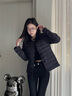 波司登（BOSIDENG）25年新款春短款輕薄羽絨服女90絨V領(lǐng)輕便登山旅游外套B250130004B 黑色8056-經(jīng)典極簡風(fēng) S 160/88B 體重約100-110斤 曬單實(shí)拍圖