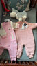 蓋璞嬰幼兒秋冬小熊logo抓絨連體衣兒童裝外出爬服哈衣643422 曬單實(shí)拍圖