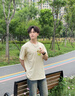 名創(chuàng)優(yōu)品（MINISO）2025夏季純棉短袖T恤男特級(jí)潮流百搭休閑打底上衣男大碼簡(jiǎn)約體恤 【100%全棉 舒適親膚】白色(純色) XL 180 (不起球不掉色) 曬單實(shí)拍圖