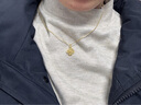 中國黃金（CHINA GOLD）四葉草黃金項鏈女足金轉運珠吊墜跨新年禮物送女友老婆表白 【下單即享】中國黃金精美禮盒 曬單實(shí)拍圖