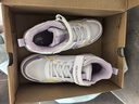 喬丹女童板鞋大童革面運動(dòng)鞋秋冬季兒童鞋 喬丹白/煙雨紫 38 曬單實(shí)拍圖