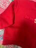 迷你巴拉男女童紅色衛衣嬰兒加絨新春衣服長(cháng)袖上衣寶寶 曬單實(shí)拍圖
