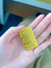 吉財運999足金包銀黃金吊墜吉言吊牌掛件實(shí)心男女款手工鏨刻百搭送禮物 包金2.2克小號吉言吊墜總重約21g 曬單實(shí)拍圖