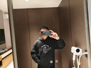 森馬（Semir）史努比系列連帽衛(wèi)衣男復(fù)古學(xué)院印花情侶裝秋季寬松101524116201 曬單實拍圖