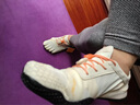 Vibram新款五指鞋女運動(dòng)鞋透氣赤足跑步鞋健身訓練休閑鞋五趾鞋KSOEVO 象牙色/黑色 40 曬單實(shí)拍圖